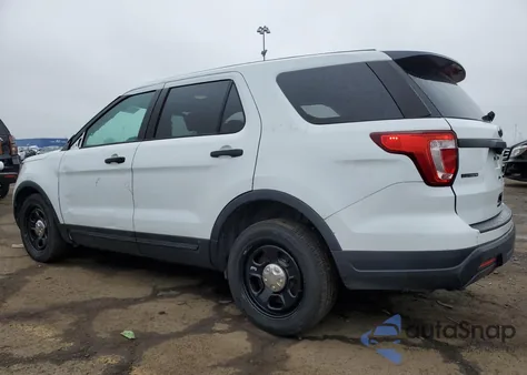 2018 Ford Explorer Police Interceptor из США, поврежденный, VIN 1FM5K8AR8JGC95414